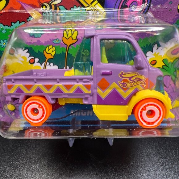 Hot Wheels 2025 Spring Edition Purple Mighty K from Spring Easter Set - Picture 2 of 7